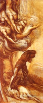 George Frederic Watts Painting - The Denunciation Of Cain symbolist George Frederic Watts